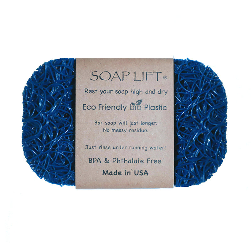 Soap Lift Original Royal Blue keep soap dry by giving it a lift