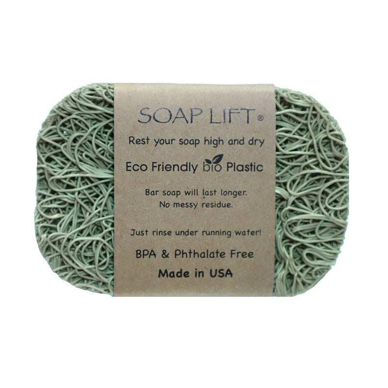 Soap Lift Original Sage Green keep soap dry by giving it a lift