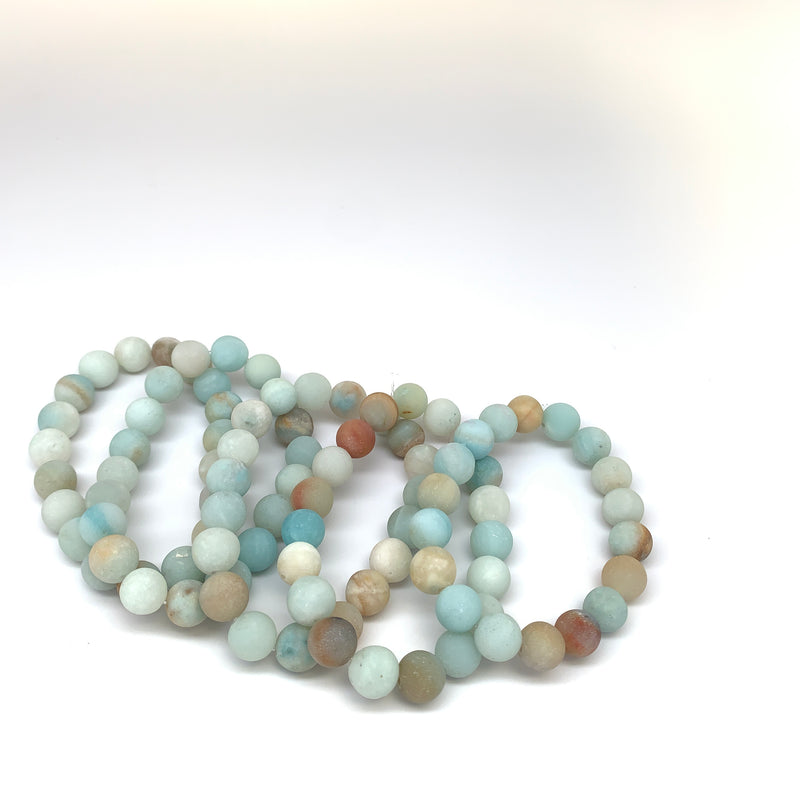 Frosted Amazonite Diffuser Bracelet