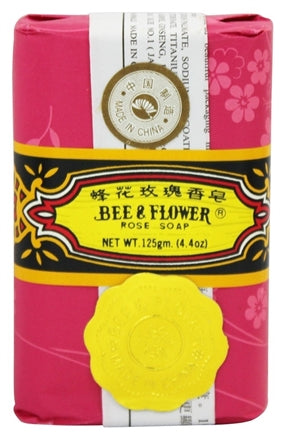 Bee & Flower Rose Soap - 4 pack gift box