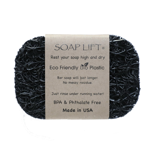 Soap Lift Original Black keep soap dry by giving it a lift