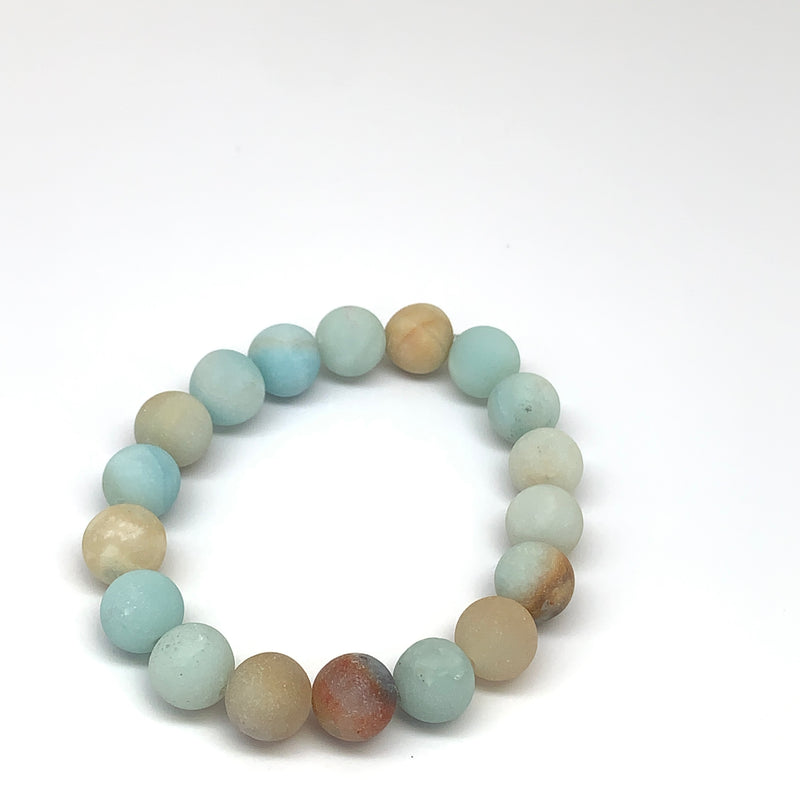 Frosted Amazonite Diffuser Bracelet