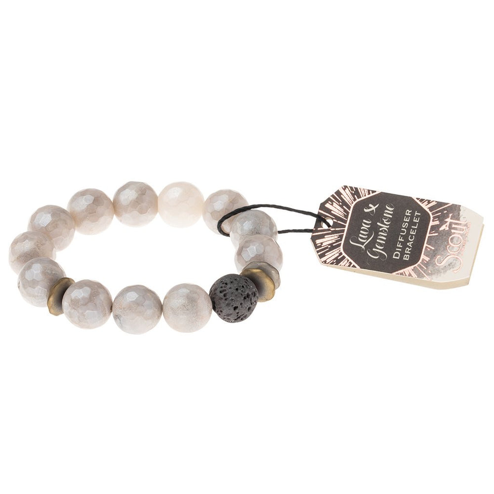 Lava Gemstone Diffuser Bracelet Champagne – My Aroma Life