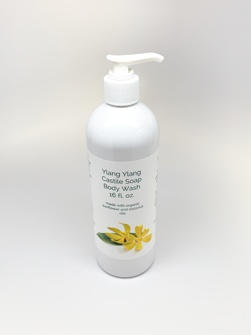 ylang ylang castile soap body wash certified organic no parabens sulfate-free phthalate-free cruelty-free vegan